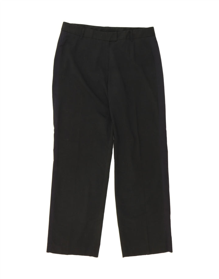MOSSIMO Womens Straight Suit Trousers US 14 Large W34 L30 Black Polyester Vintage Mossimo and Second-Hand Mossimo from Messina Hembry 