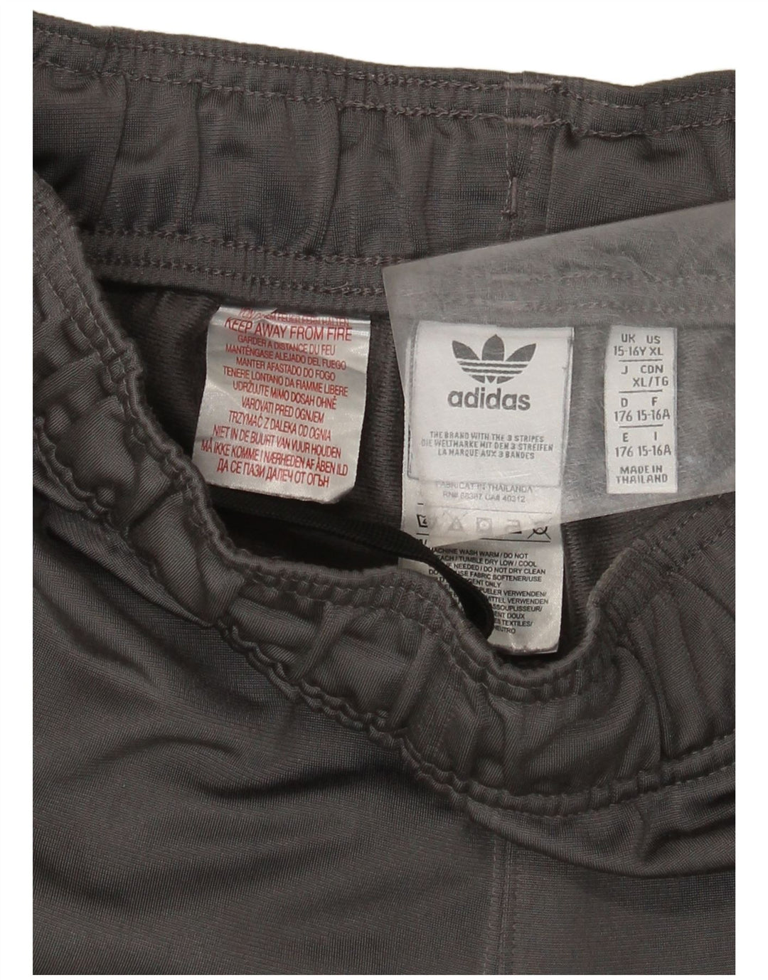 Pantaloni de trening Adidas baieti Joggeri 15-16 ani poliester gri