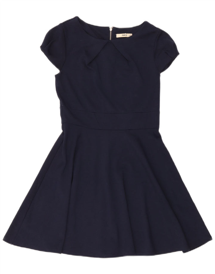 Rochie A-Line Oasis pentru femei UK 10 Poliester bleumarin mic