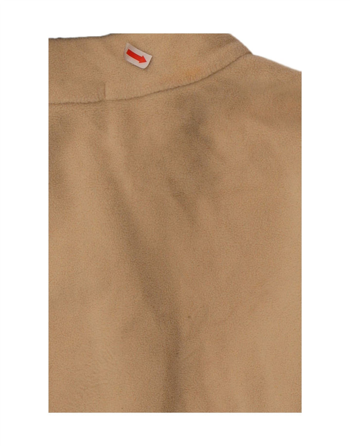 MARKS & SPENCER Womens Fleece Jacket UK 22 2XL Beige Polyester Vintage Marks & Spencer and Second-Hand Marks & Spencer from Messina Hembry 