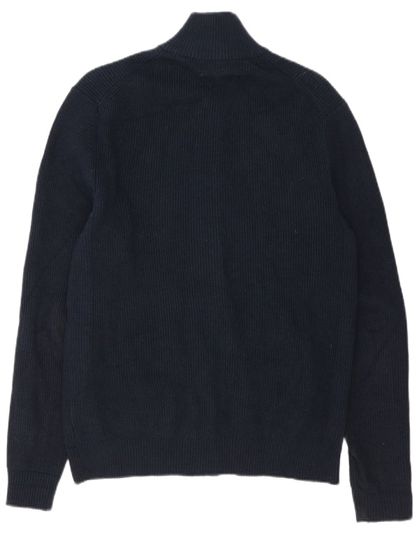 Pulover cardigan pentru bărbați Marks & Spencer, mic, albastru, bumbac