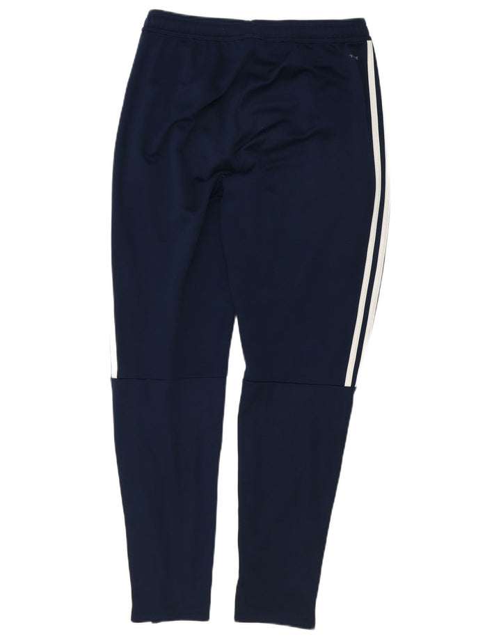 Pantaloni de trening Adidas pentru bărbați, poliester mediu albastru bleumarin