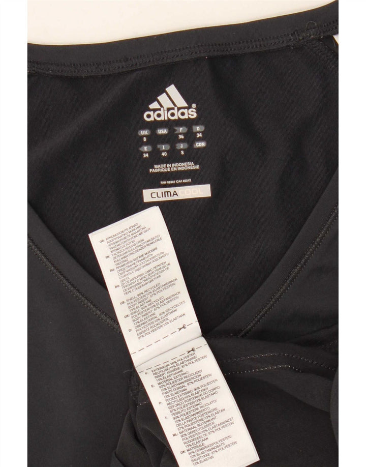 Tricou Adidas Climacool pentru femei Top UK 8 Small Gri Poliester