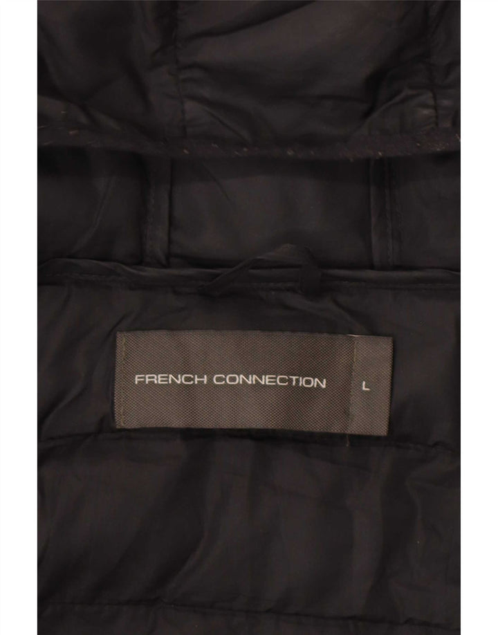 Jachetă căptușită cu glugă pentru bărbați French Connection UK 40 Large Black