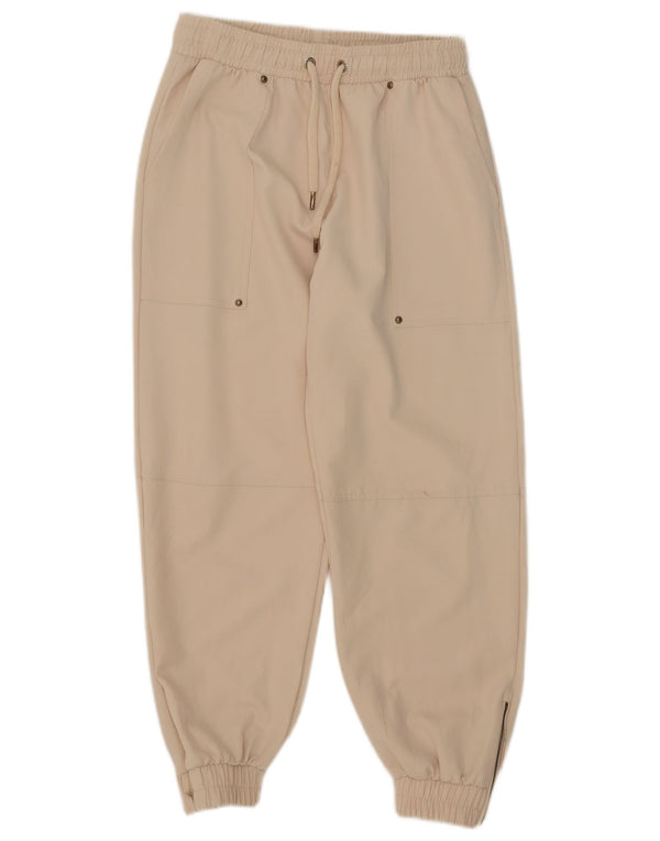 Pantaloni de trening pentru femei Zara Pantaloni de jogging UK 12 Medium Off White