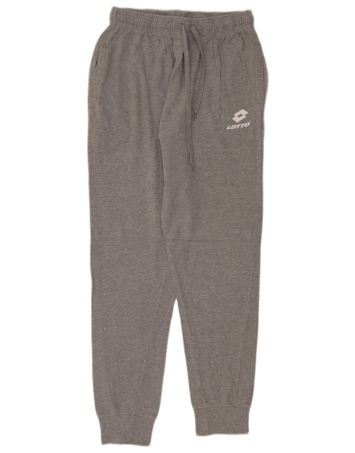 Pantaloni de trening Lotto pentru bărbați Joggeri mari, gri, bumbac