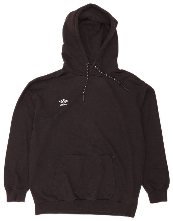 Pulover Umbro pentru bărbați, bumbac mediu negru