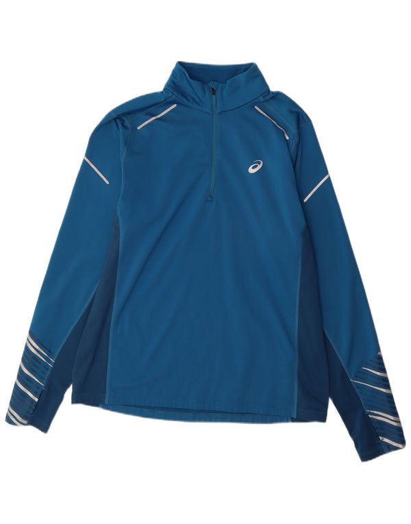 Trening pentru bărbați Asics Pulover Top mare, albastru, poliester, sport