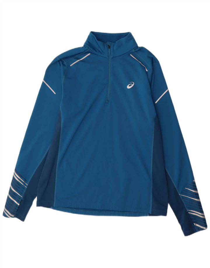 Trening pentru bărbați Asics Pulover Top mare, albastru, poliester, sport