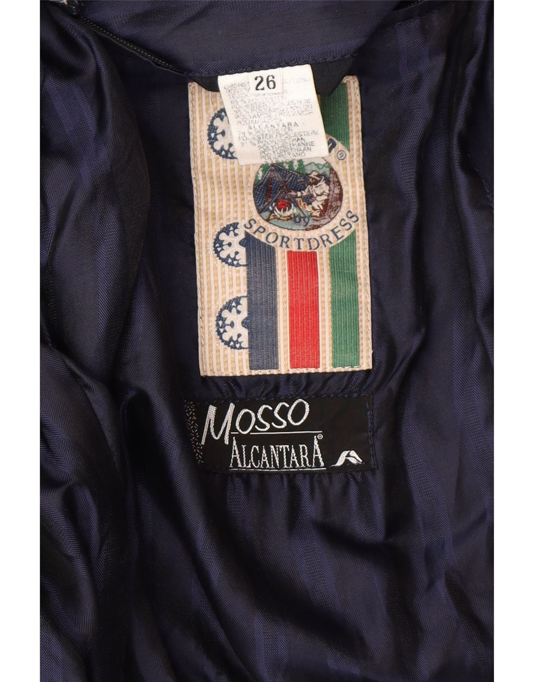 Bomber pentru bărbați VINTAGE UK 42 XL Poliester bleumarin