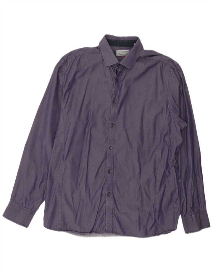 Cămașă pentru bărbați TED BAKER Mărimea 17 XL Bumbac violet
