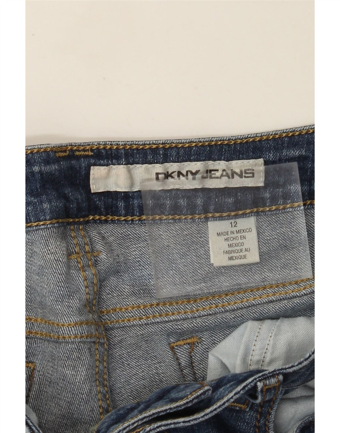 DKNY Pantaloni scurți din denim pentru femei US 12 Large W32 Blue Bumbac