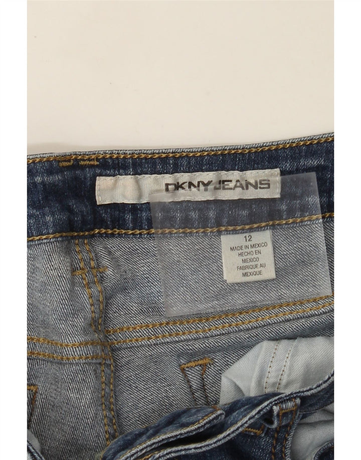 DKNY Pantaloni scurți din denim pentru femei US 12 Large W32 Blue Bumbac