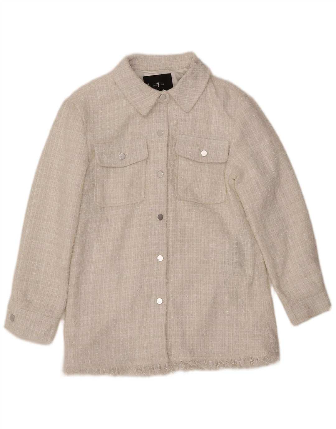 7 FOR ALL MANKIND Bomber pentru femei UK 12 Poliester alb mediu