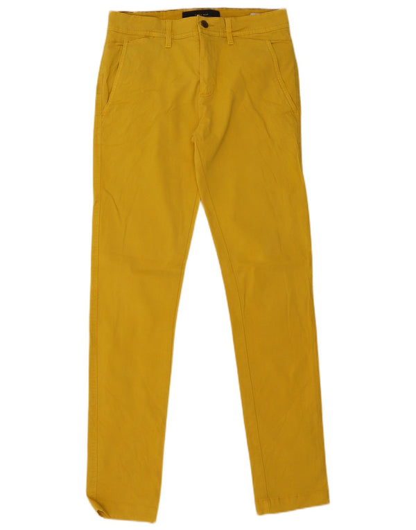 Pantaloni chino slim pentru bărbați Zara EU 36 XS W29 L32 Galben
