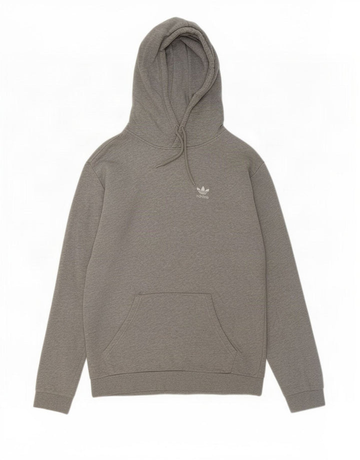 Pulover Adidas pentru bărbați, bumbac, gri mediu
