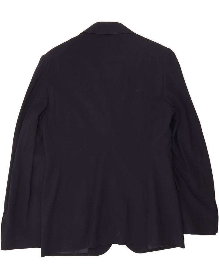 PAUL & SHARK Womens 2 Button Blazer Jacket IT 44 Medium Navy Blue Rayon Vintage Paul & Shark and Second-Hand Paul & Shark from Messina Hembry 
