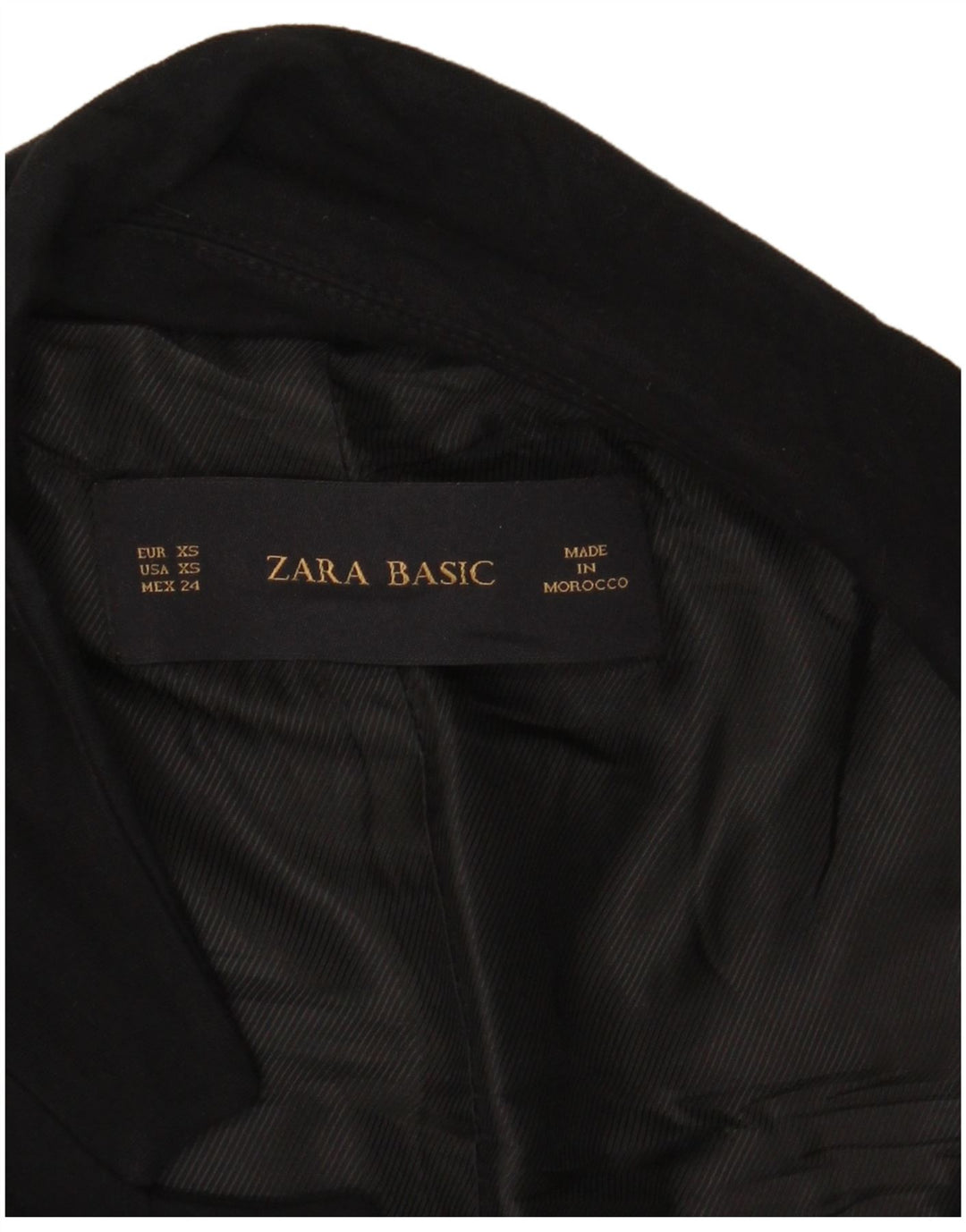Jachetă blazer supradimensionată pentru femei Zara UK 6 XS Negru