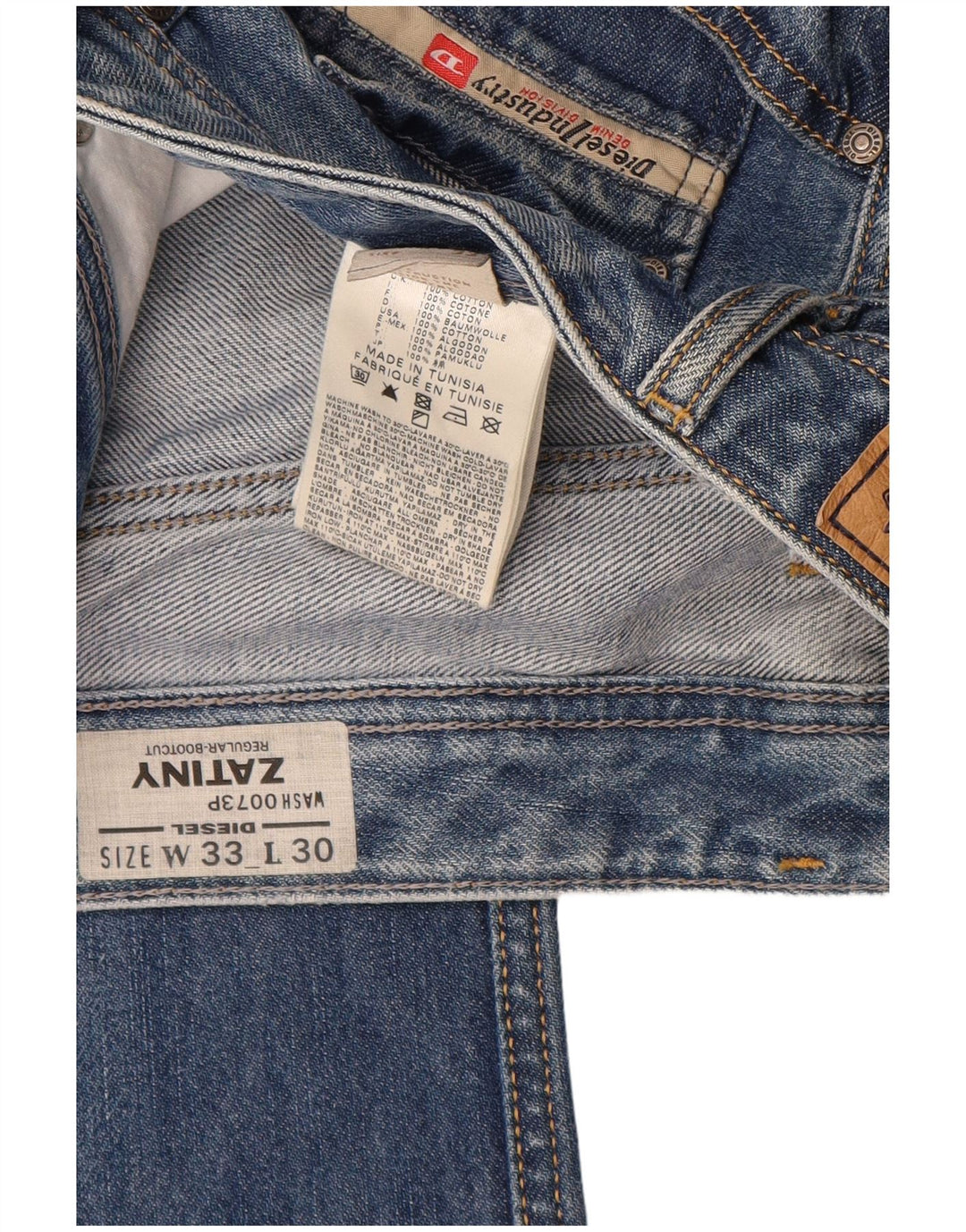 Blugi Diesel pentru femei Zatiny Regular Bootcut W33 L30 Bumbac albastru