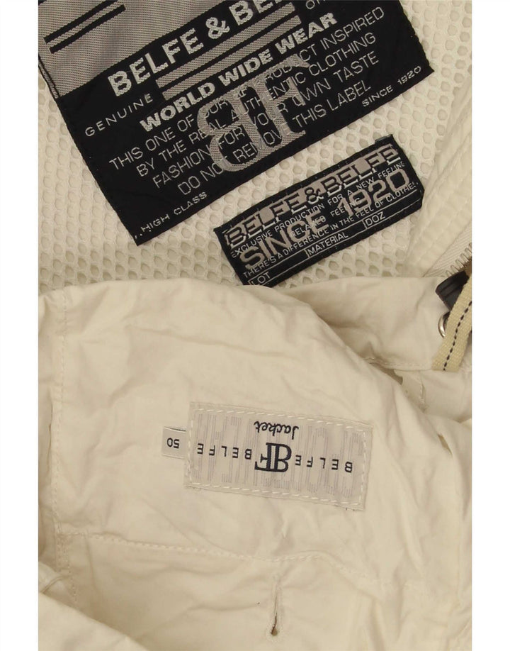 Jachetă de ploaie pentru bărbați Belfe & IT 50 Large White