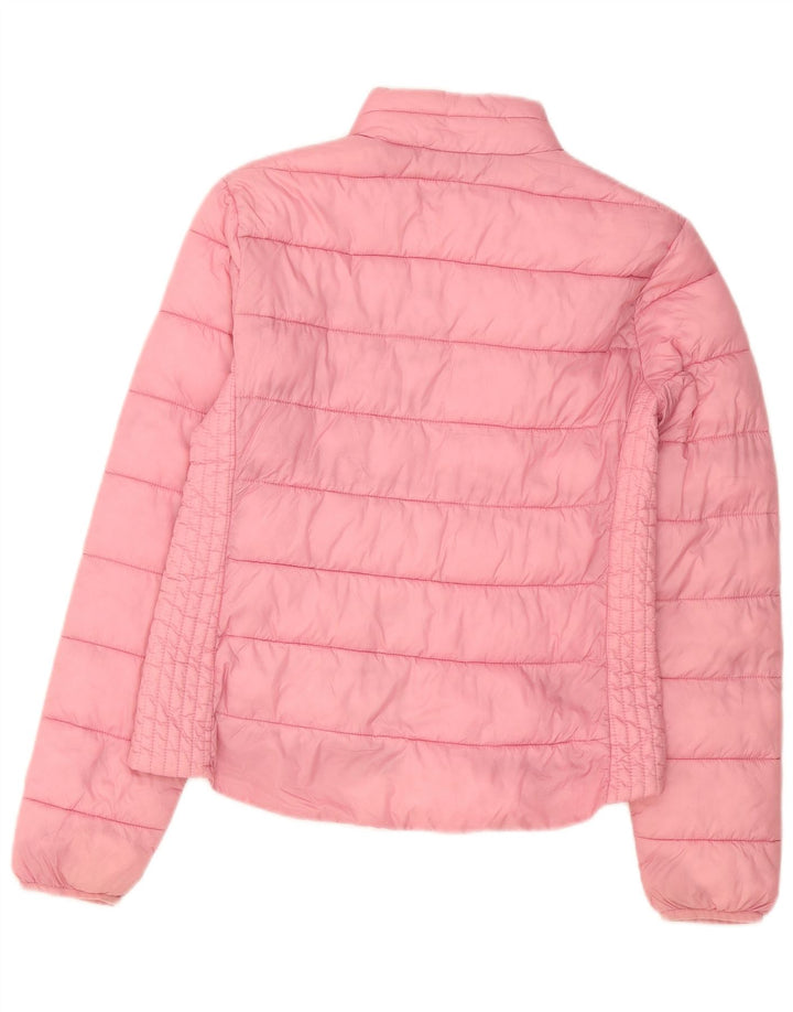 Jack Wills Jachetă căptușită pentru femei UK 10 Small Pink Poliamidă