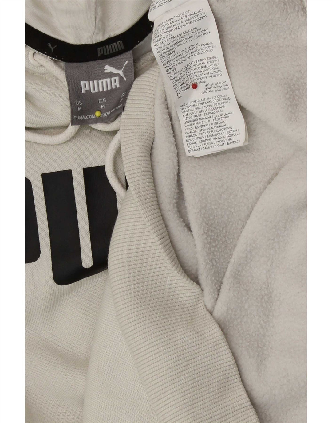 Pulover pentru bărbați Puma Graphic Hoodie, bumbac mediu, bej