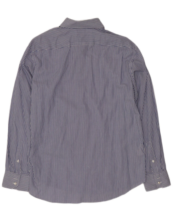 Cămașă pentru bărbați Hugo Boss Mărimea 43 17 XL Bumbac cu dungi albastre