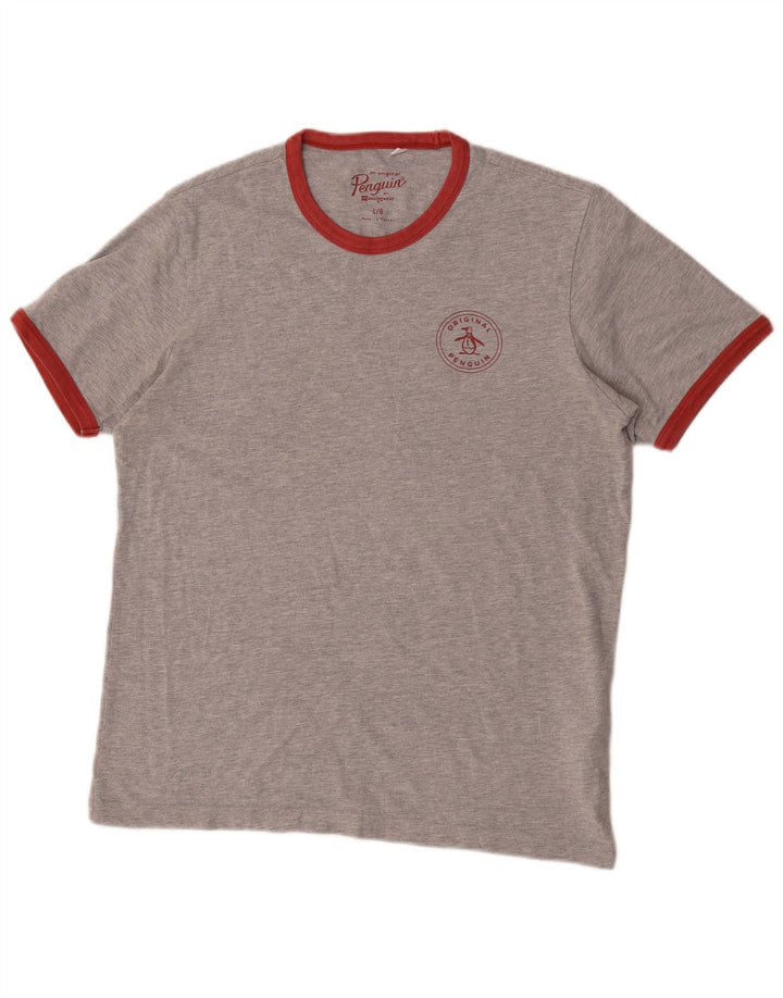 Tricou pentru bărbați Penguin Top mare bumbac gri