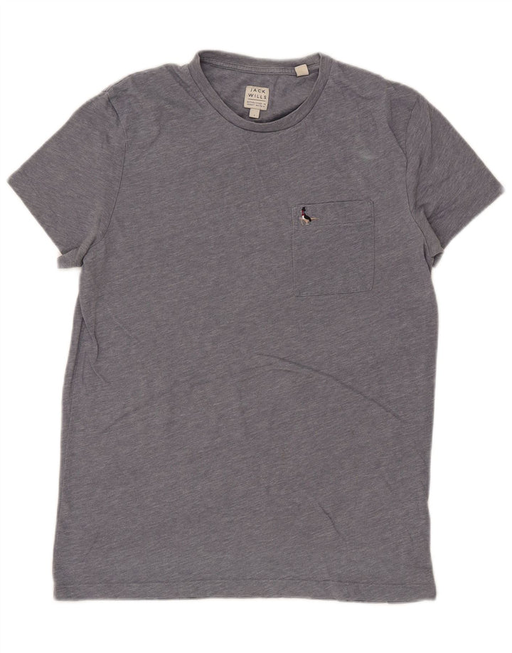 Tricou Jack Wills pentru bărbați Top mic, gri, bumbac cu pete