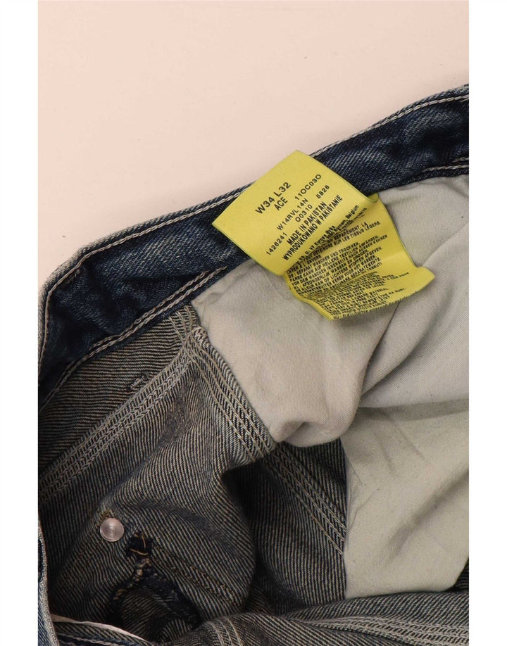 Blugi pentru bărbați Wrangler Ace drepte W34 L32 Bumbac albastru