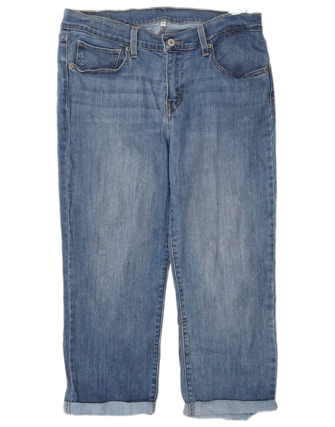 Blugi Capri drepti pentru femei Levi's W30 L22 Bumbac albastru