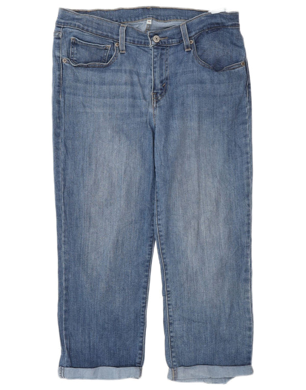 Blugi Capri drepti pentru femei Levi's W30 L22 Bumbac albastru