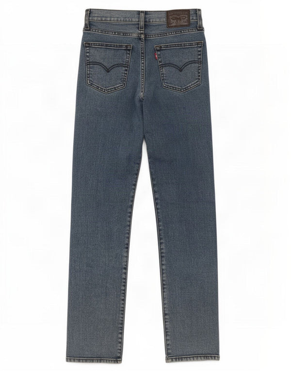 Blugi drepti cu talie mare Levi's 724 pentru femei L26 L30 bumbac albastru