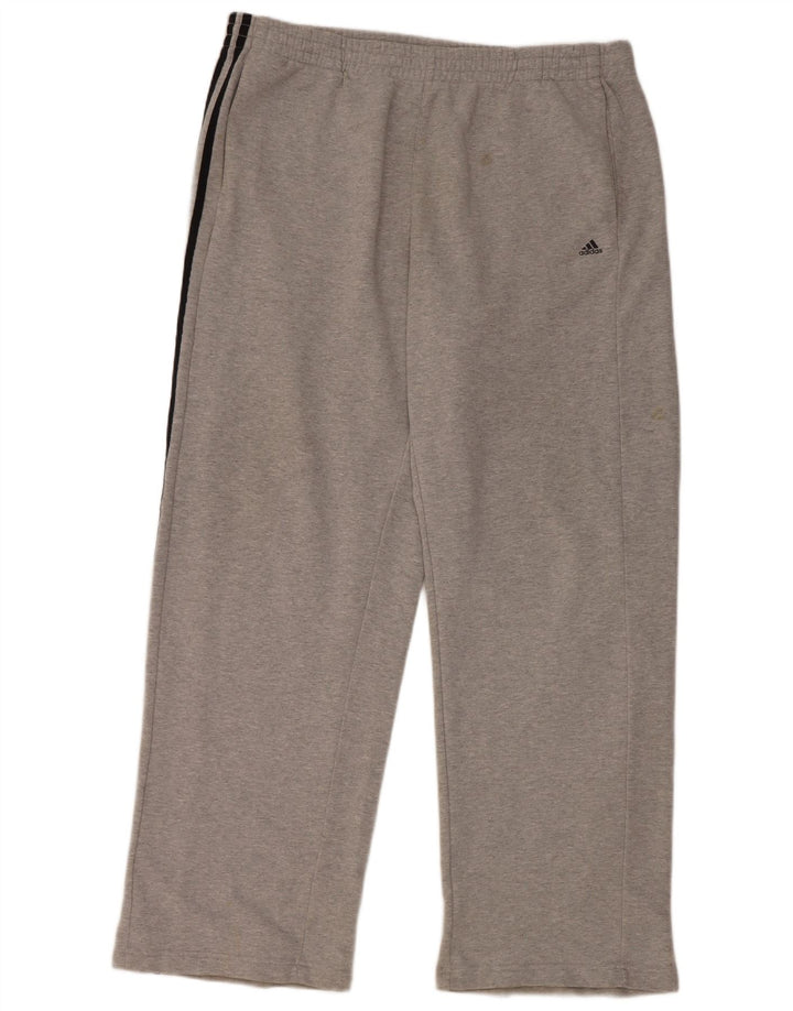 Pantaloni de trening Adidas pentru bărbați 2XL bumbac gri