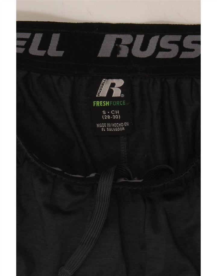 RUSSELL ATHLETIC Mens Sport Shorts Small  Grey Colourblock Polyester Vintage Russell Athletic and Second-Hand Russell Athletic from Messina Hembry 