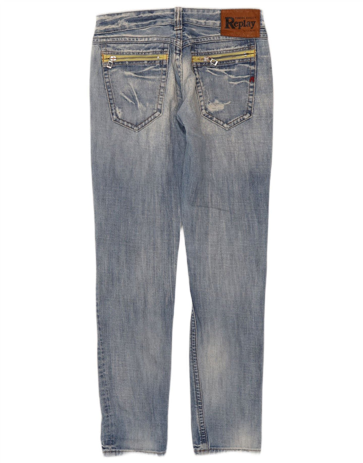 Blugi slim pentru femei Replay L27 L32 Bumbac albastru