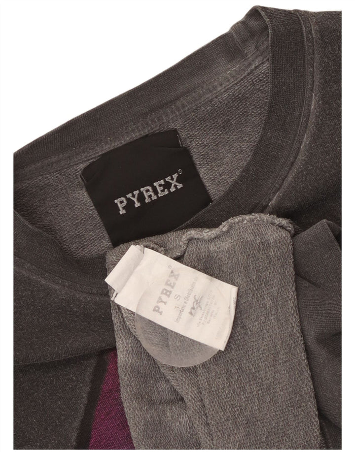 Pulover cu grafic Pyrex pentru femei UK 10 Bumbac gri mic