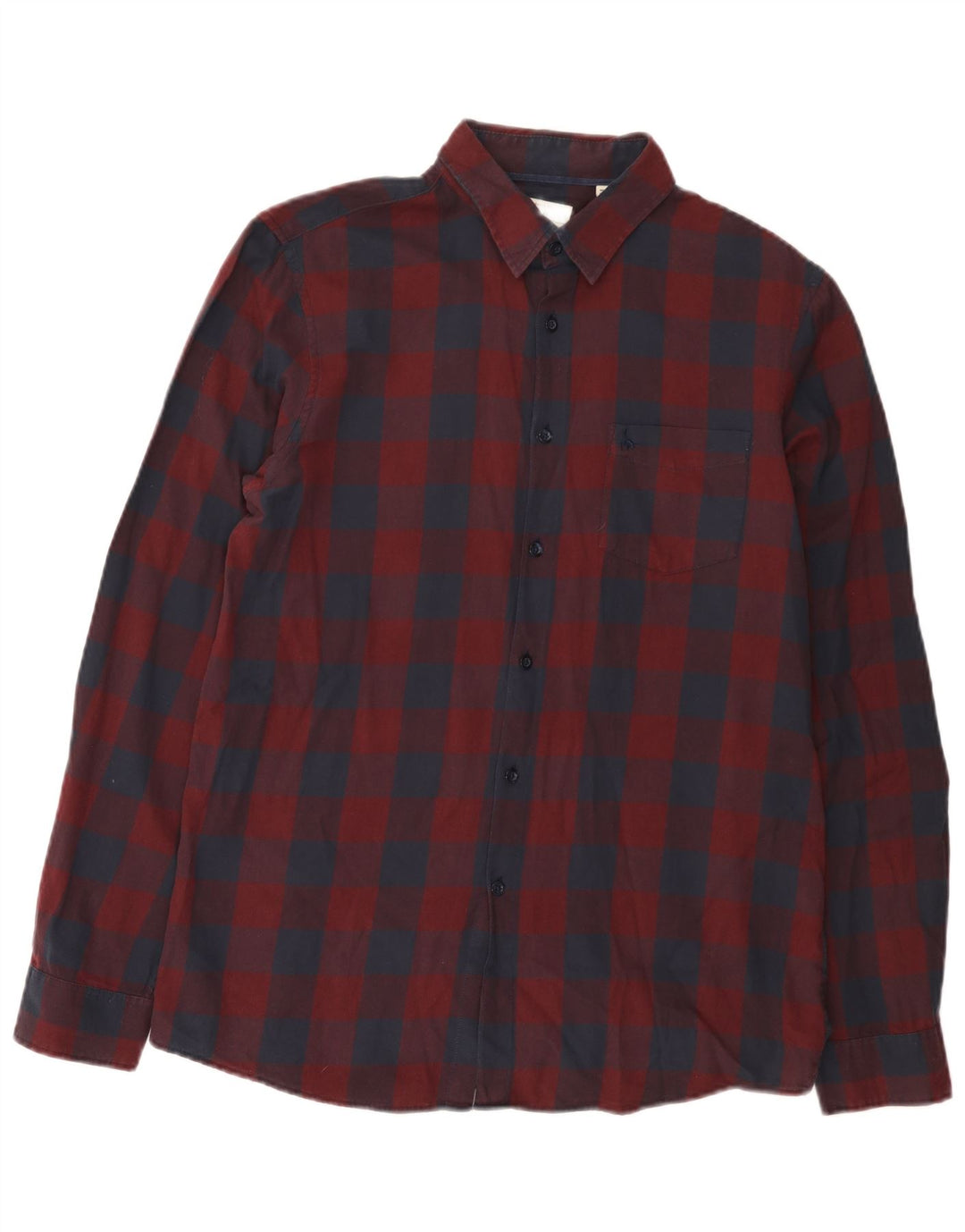 Cămașă Jack Wills pentru bărbați, cu tăiere clasică, din bumbac vichy burgundy mediu