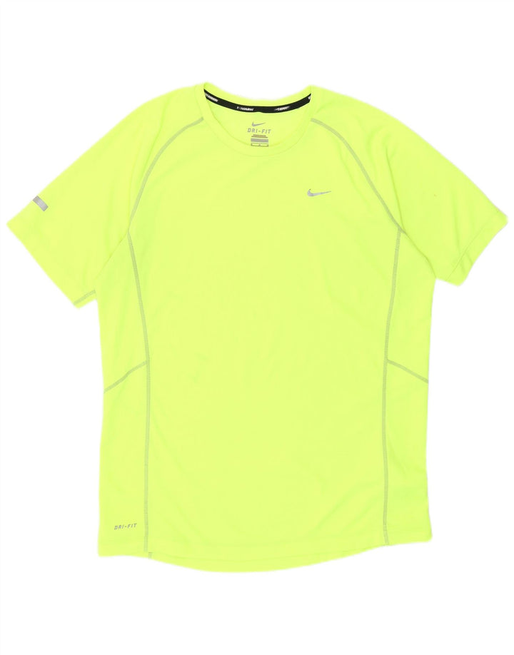 Tricou Nike Dri Fit pentru bărbați Top Medium Galben Poliester