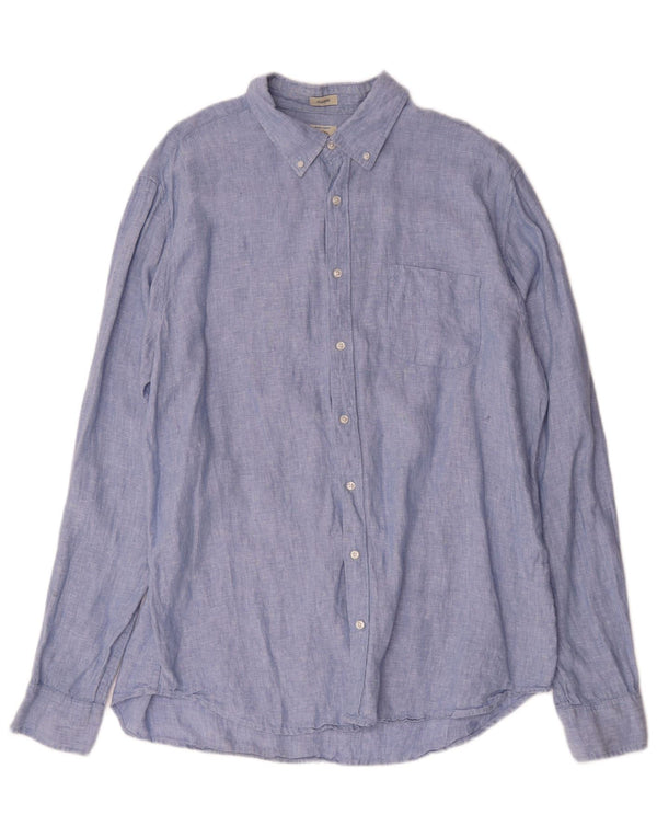 Cămașă pentru bărbați J. Crew Tall Classic Fit XL Blue Linen