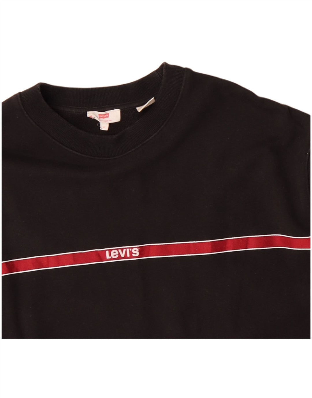 Levi's Pulover oversize Crop pentru femei UK 10 Bumbac negru mic