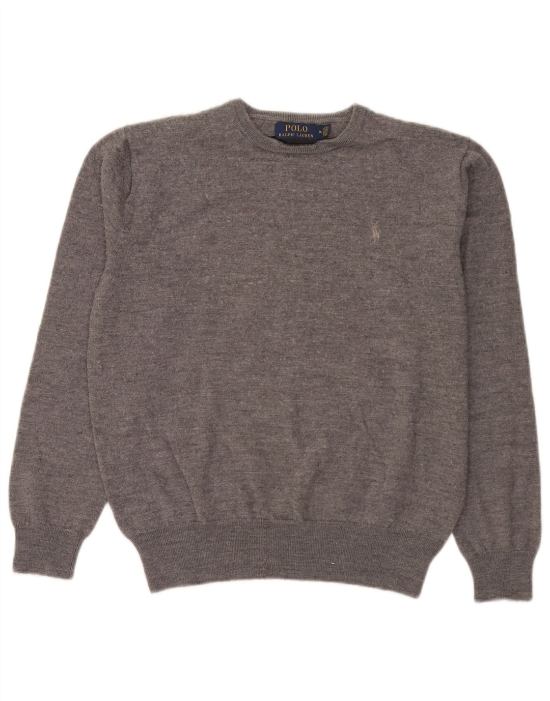 Pulover Polo Ralph Lauren pentru bărbați cu gât crew pulover din lână gri mediu