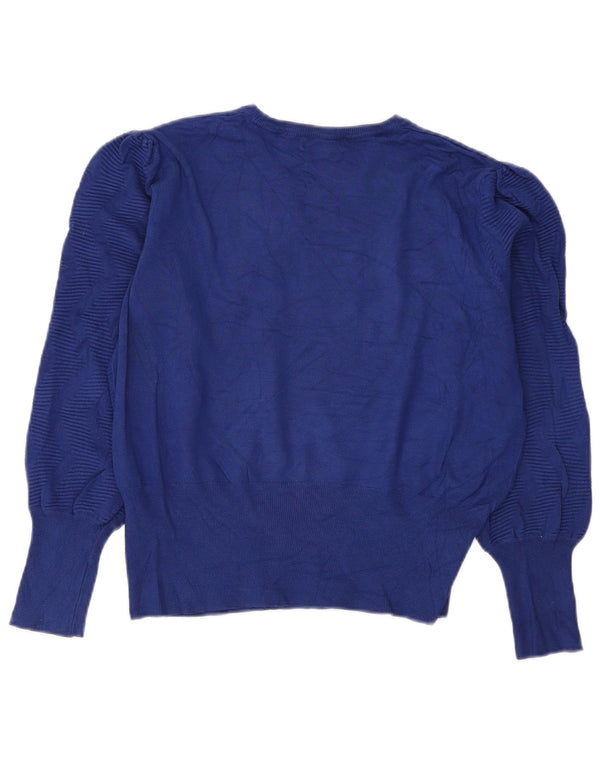 Pulover pentru femei Marks & Spencer Crop Crew Deck Pulover UK 16 Mare Bleumarin