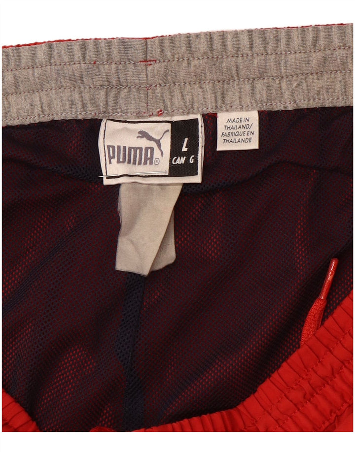 Pantaloni de trening Puma pentru bărbați, roșii mari