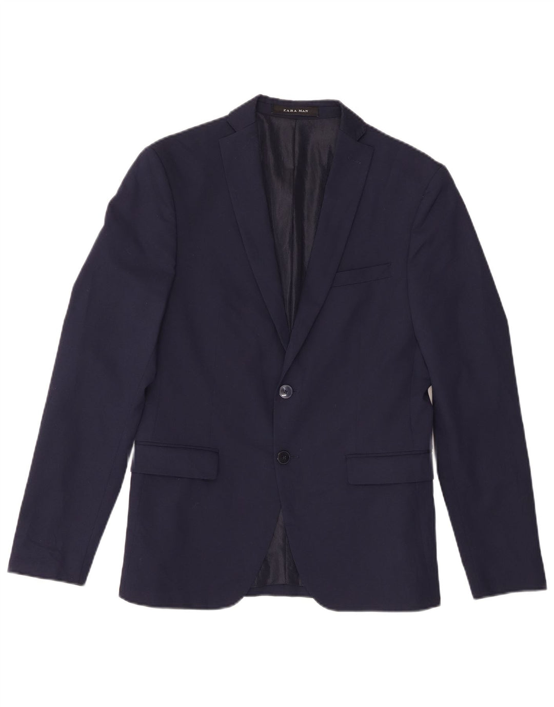 Blazer pentru bărbați Zara cu 2 nasturi EU 46 Mic Bleumarin