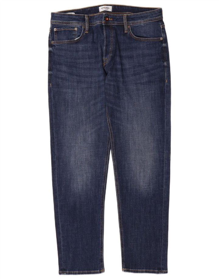 Blugi slim pentru bărbați Jack & Jones W34 L32 Bumbac albastru