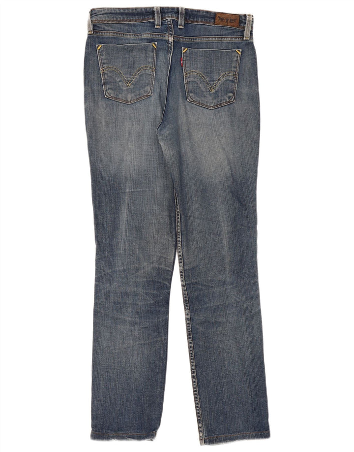 Blugi drepti pentru femei Levi's 627 W32 L30 albastru