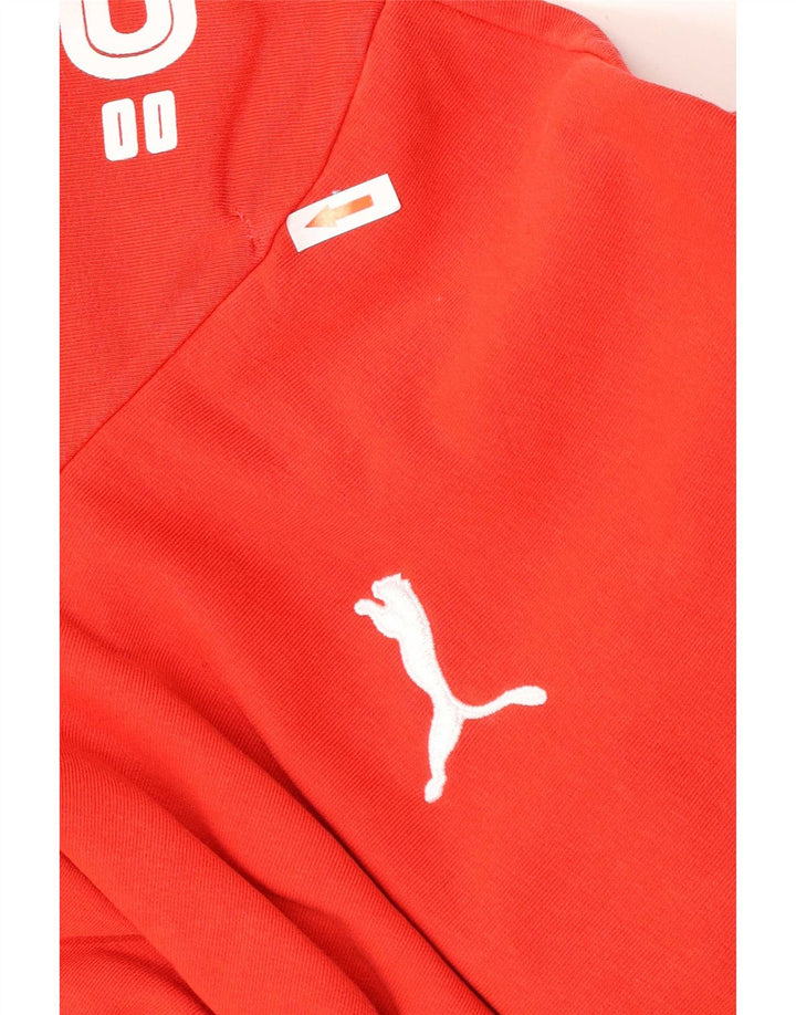 Pulover pentru bărbați Puma Graphic Hoodie, roșu mediu
