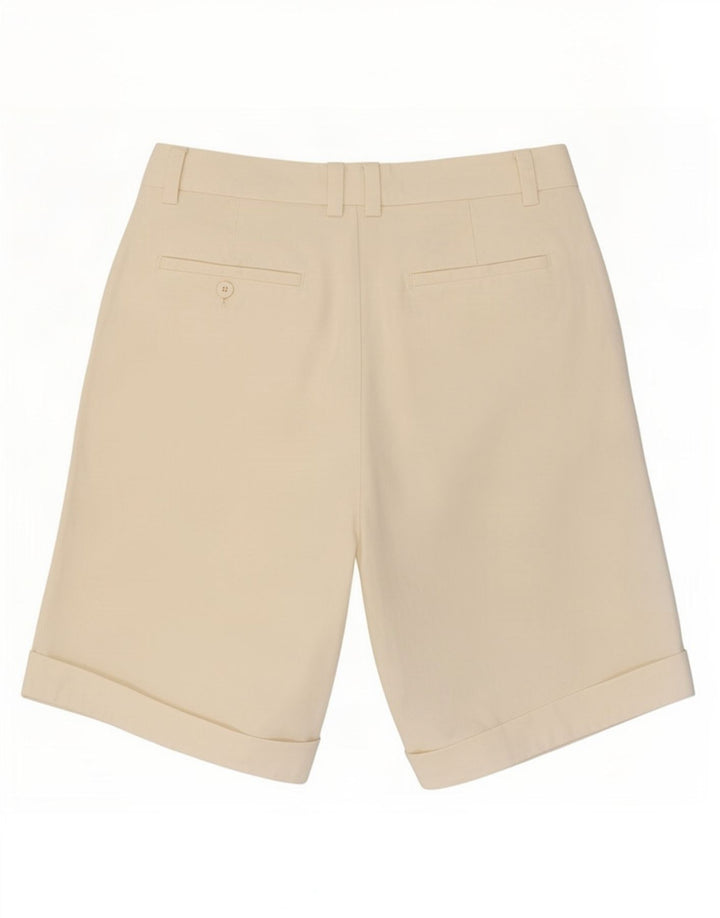 Pantaloni scurti chino vintage pentru femei, mediu W28 alb catifelat