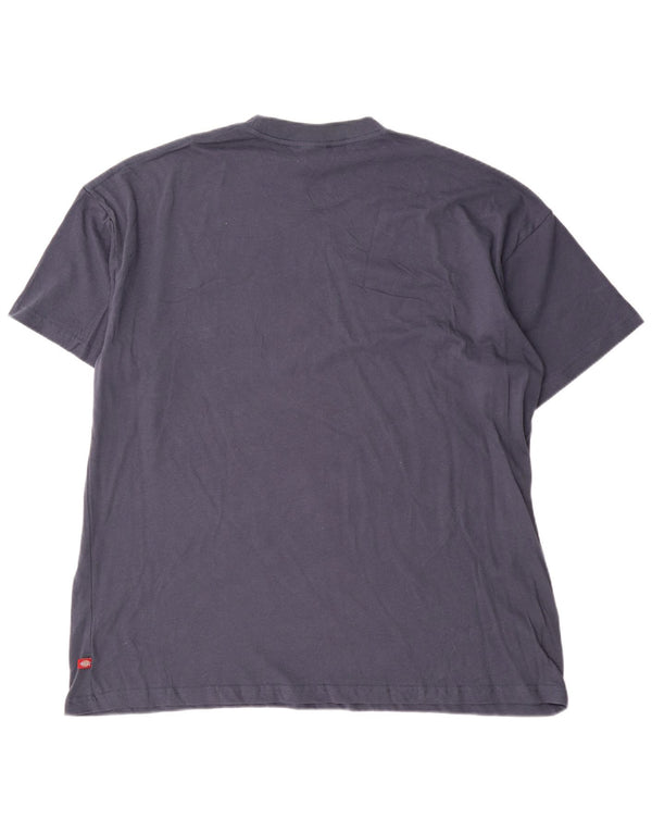 Tricou Dickies pentru bărbați, cu croiala normală, XL, bumbac, albastru